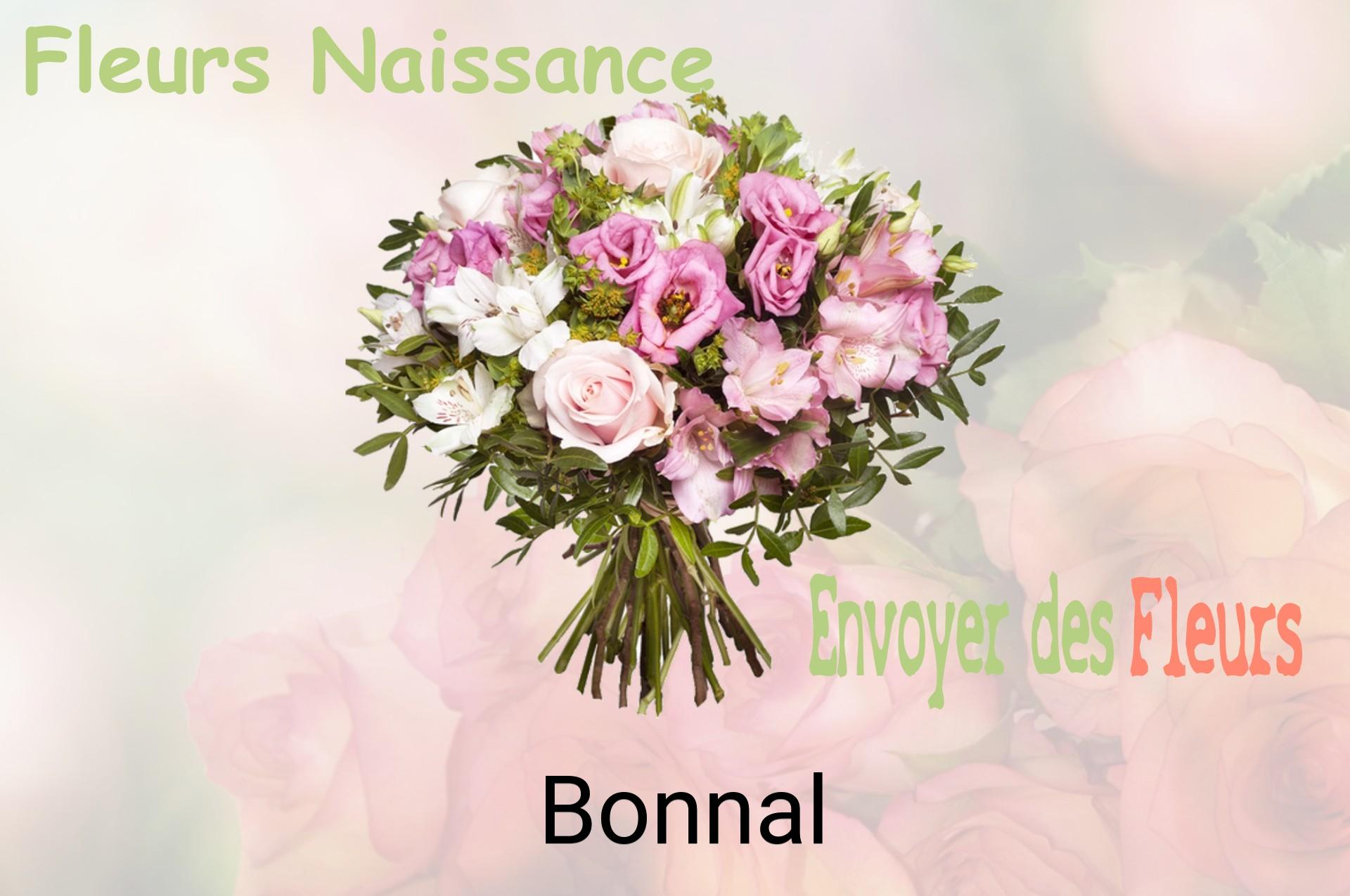 Bouquet de fleurs de naissance livré à Bonnal